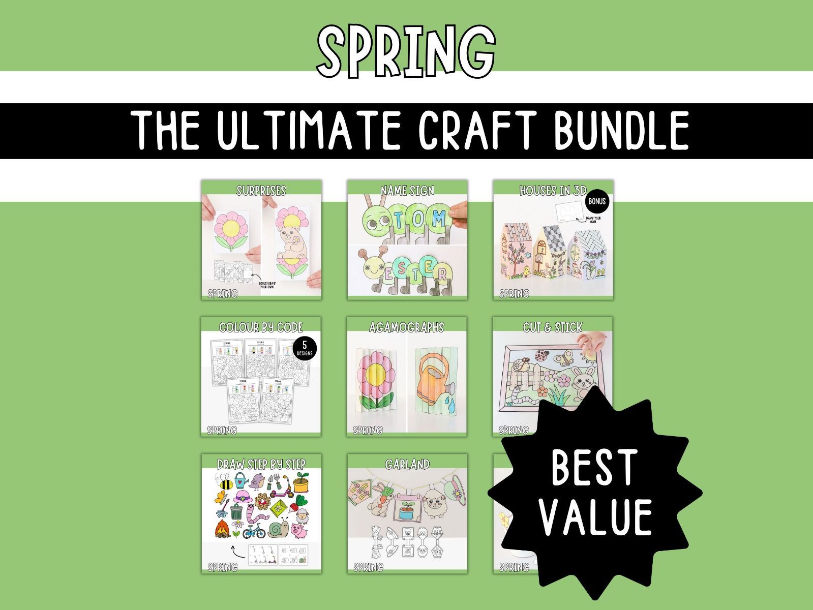 The Ultimate Spring Craft Bundle - Printables for Kids