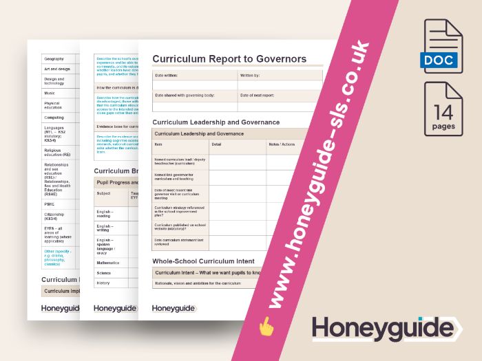Curriculum Report to Governors