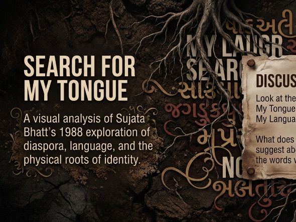 Search for My Tongue by Sujata Bhatt | Poem Analysis Deck | Years 9-10 | GCSE/AQ