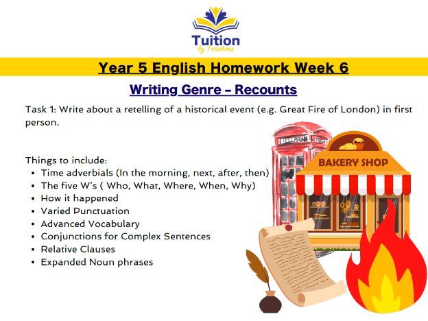 6. Year 5 - Creative Writing & Spelling