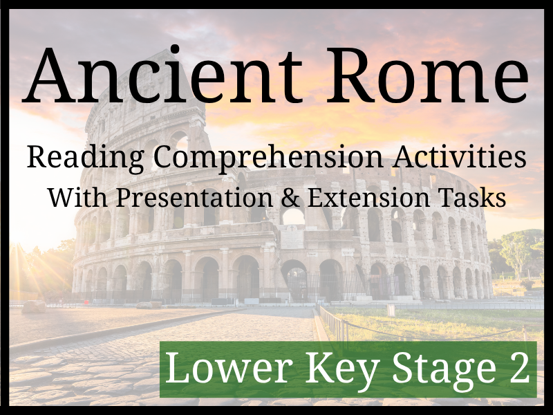 Ancient Rome Reading Comprehension Activities | Year 3 & Year 4 | LKS2