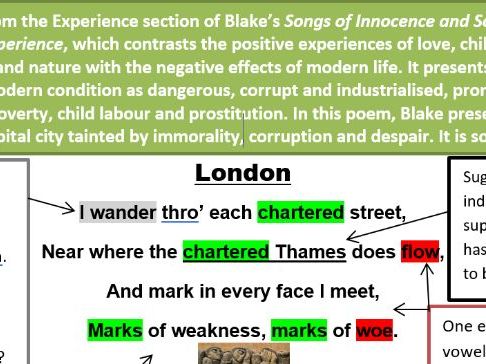 London Fully Annotated GCSE Poem 7+