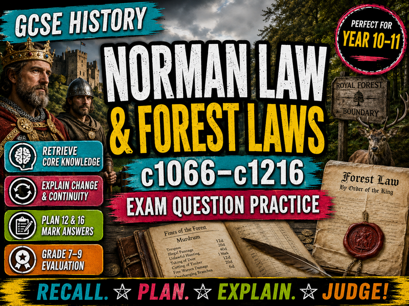 GCSE History - Crime and Punishment - Norman Law and Forest Laws