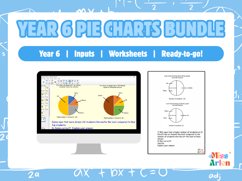 Year 6 Pie Charts – 3 Lessons