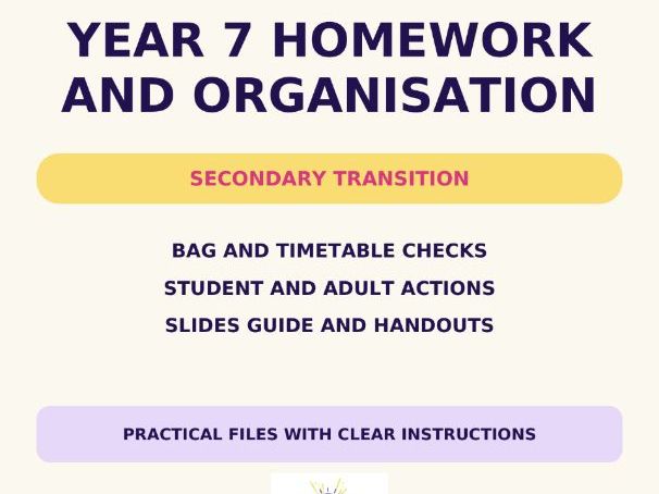 Year 7 Homework and Organisation Workshop