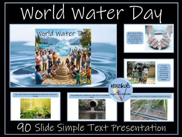 World Water Day 2026 Simple Text Presentation