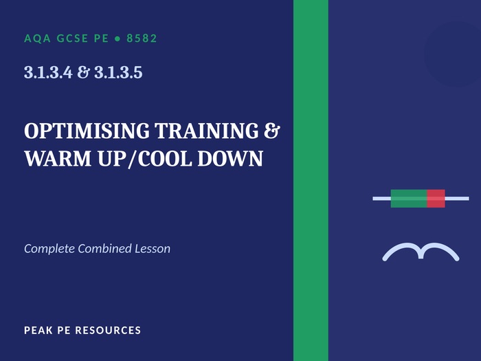 AQA GCSE PE (8582) - 3.1.3.4 & 3.1.3.5 Optimising Training, Preventing Injury & Warm Up/Cool Down |
