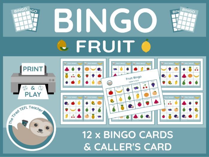ESL Fruit Bingo