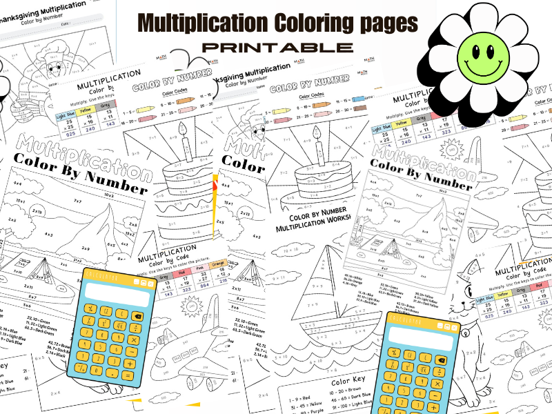 Printable Multiplication Coloring Pages – Fun Math Practice Through Art
