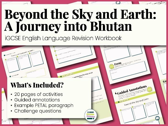 'Beyond the Sky and Earth' - iGCSE English Language Workbook