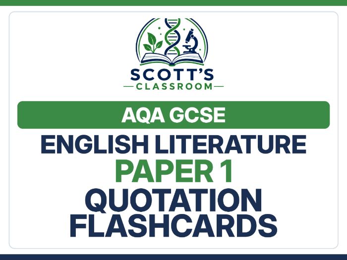 GCSE English Literature Quotation Flashcards