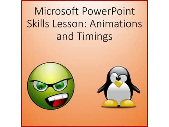 Animations Lesson Activity for Teaching Microsoft PowerPoint Skills