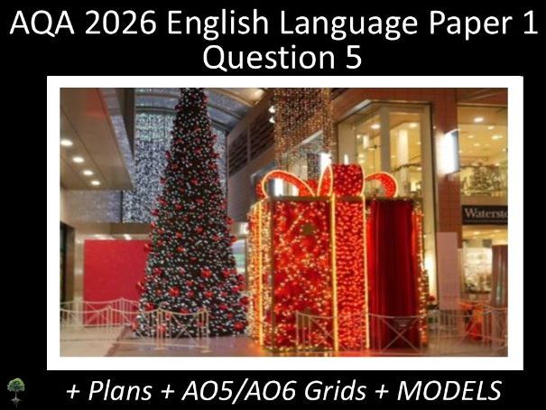 Question 5 - AQA 2026 GCSE English Language Paper 1  | Plans, AO Grids, Models (Mal)