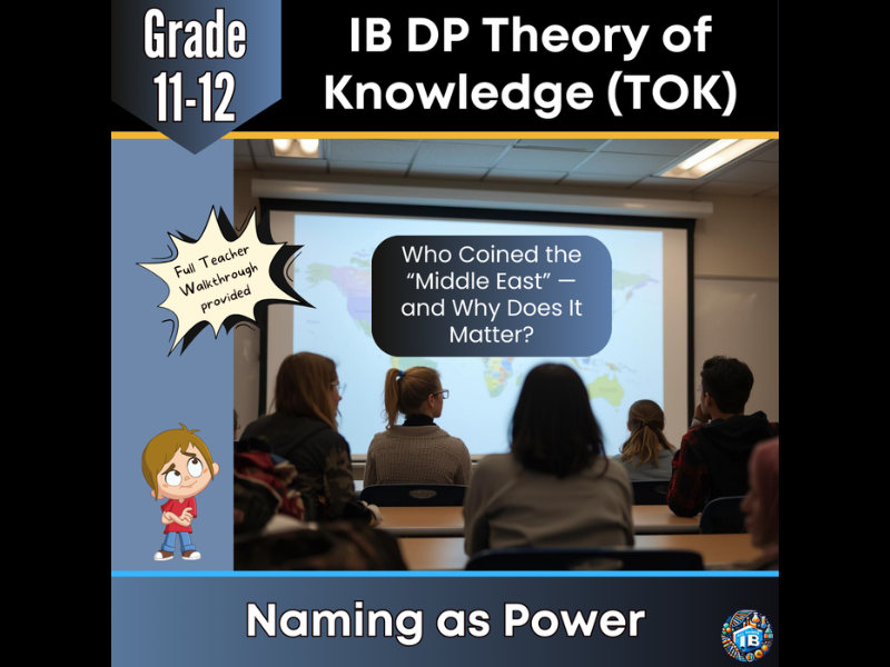 IB DP Theory of Knowledge (TOK): Naming the “Middle East” – Full Lesson 2026