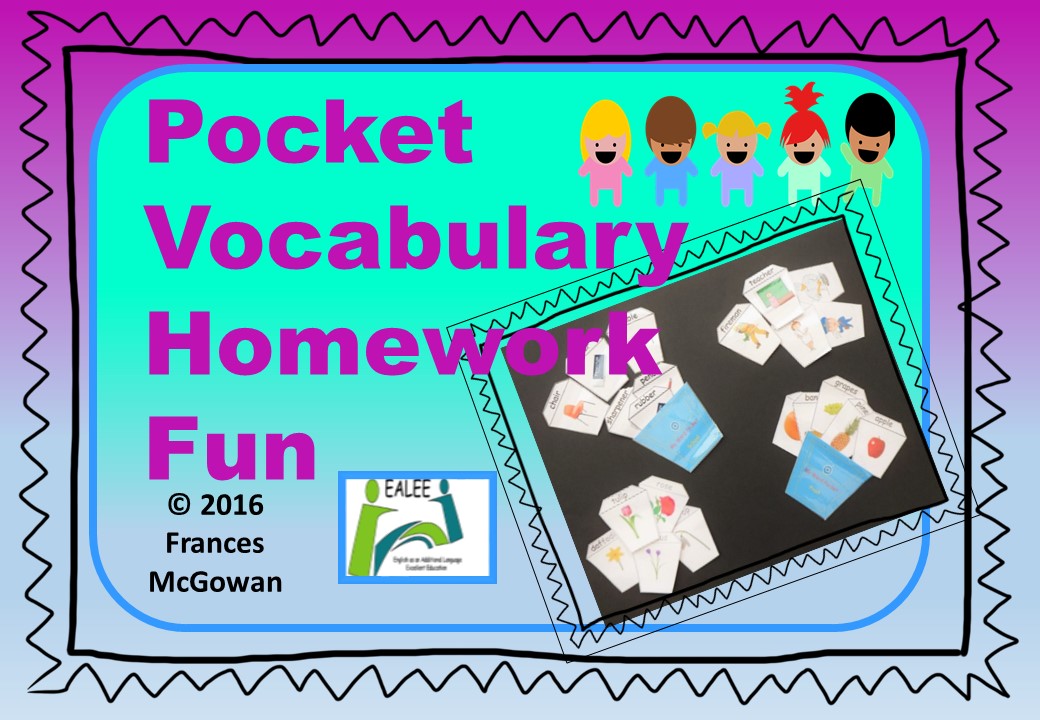 Pocket Vocabulary Homework Fun for EAL / ESL