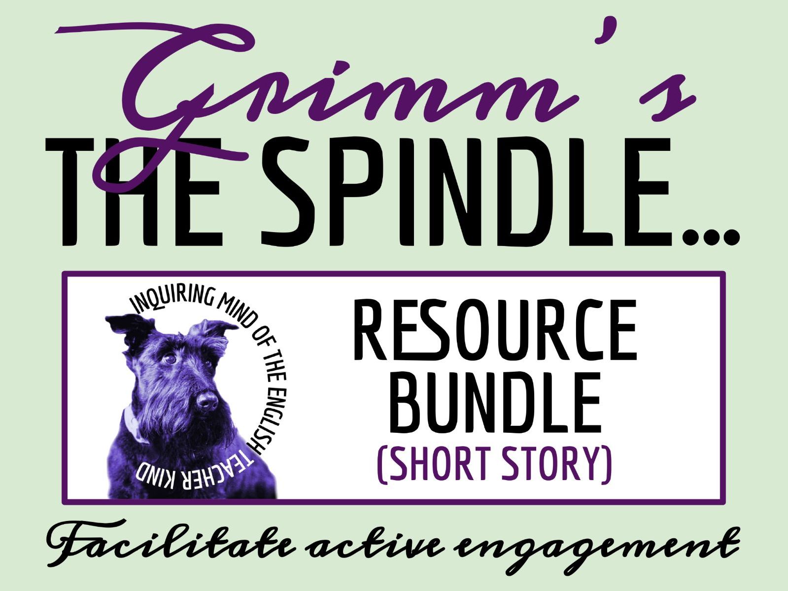 "The Spindle" Quiz, Analysis Worksheet, and Vocabulary Games | Grimm's Fairy Tale