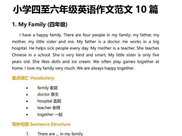 Primary School Easy 10  Examples СѧӢ10ƪ4-6꼶