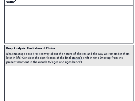 Road Not Taken Worksheet Bundle
