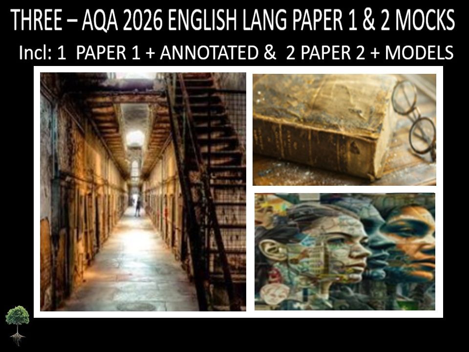 THREE - AQA PAPER 1 & 2 | 2026 FULL MOCKS | ANNOTATED | MODELS