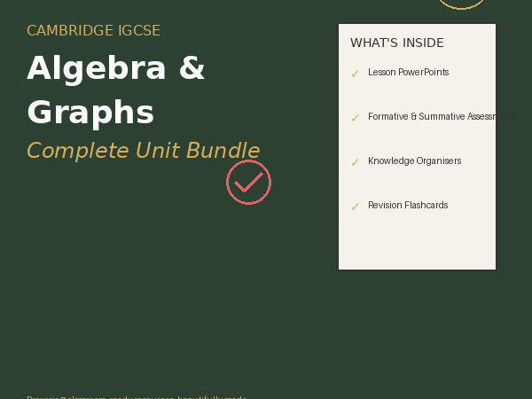 IGCSE Maths (0580)  Complete Unit 2 pack