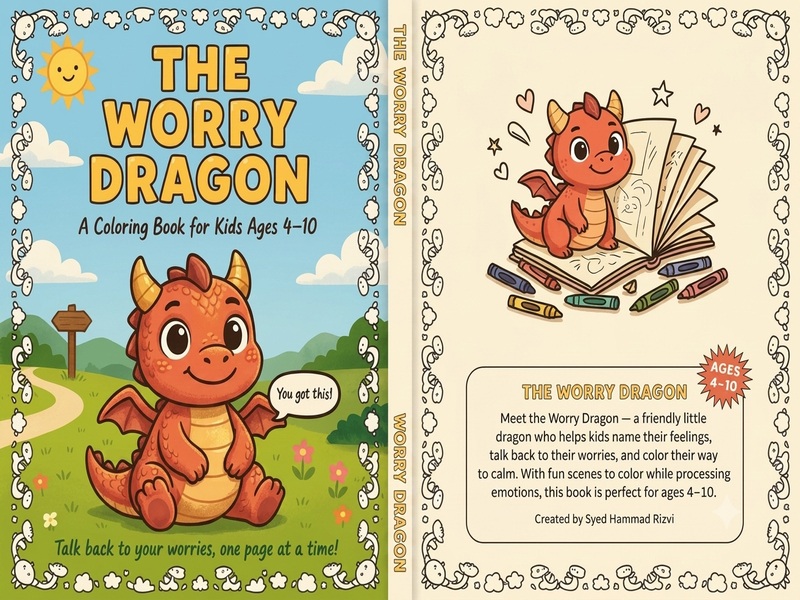 The Worry Dragon Coloring Book