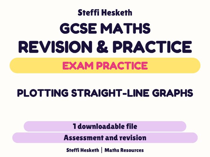 GCSE Maths Plotting Straight Line graphs exam questions