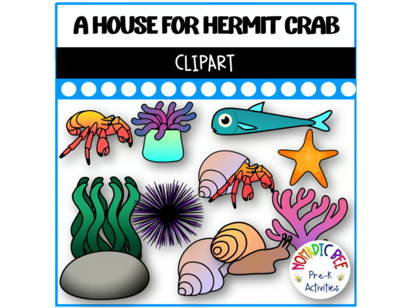 A House for Hermit Crab Clipart