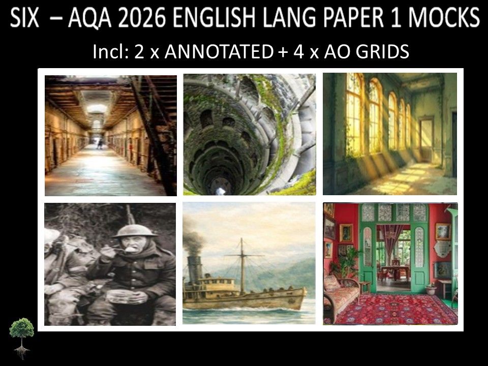 SIX - AQA PAPER 1 | 2026 FULL MOCKS | ANNOTATED | AO GRIDS