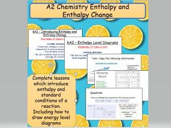 Introducing Enthalpy Change and Enthalpy level diagrams