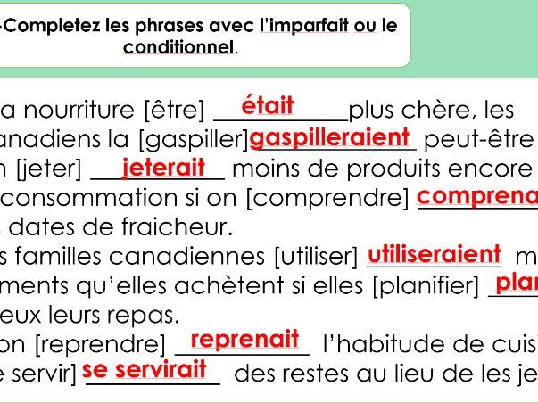 IB French Ab Initio PPT - Partage de la planete - L'environnement - Le gaspillage alimentaire