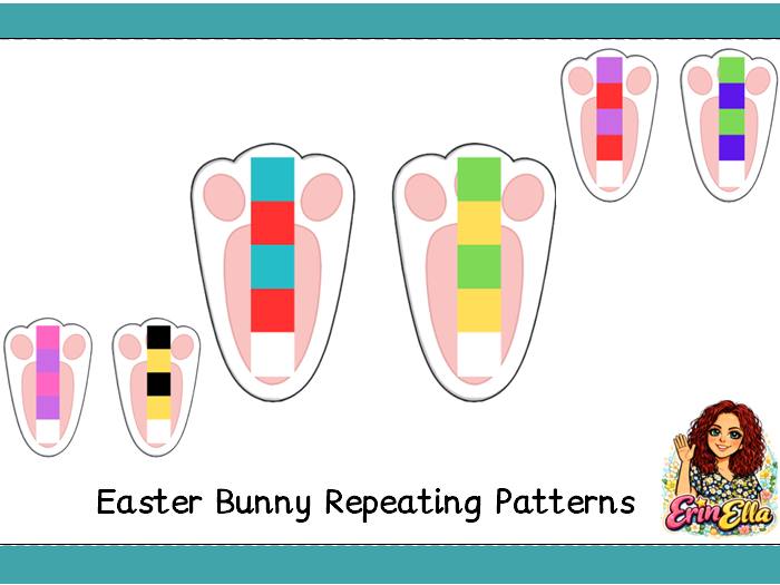 Bunny Foot Print Repeating Patterns