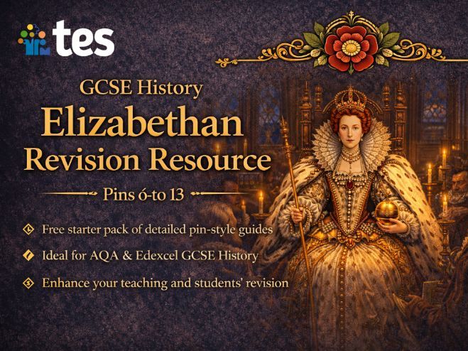 GCSE History: Elizabethan England — Free Revision Starter Pack | AQA & Edexcel