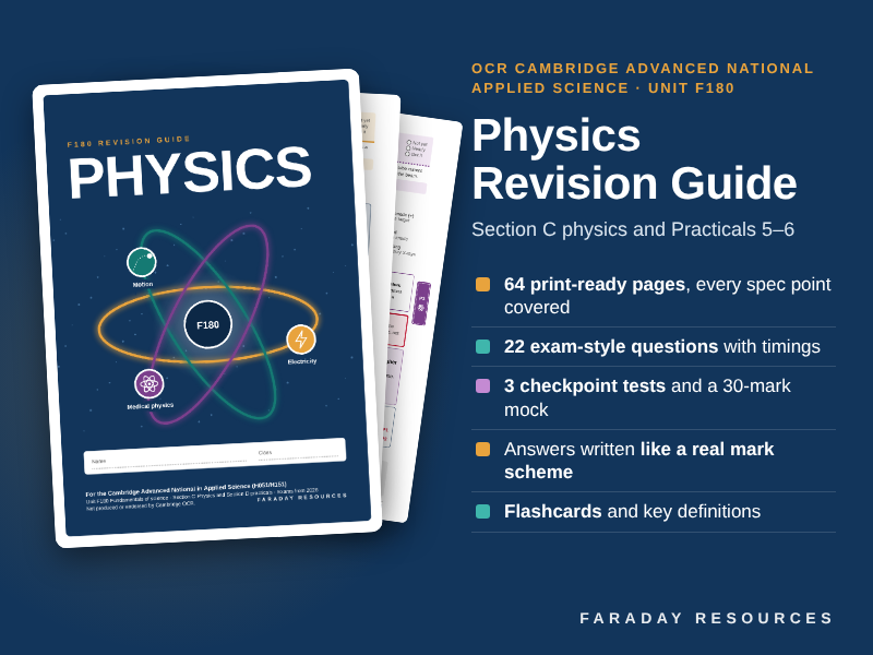 F180 Physics Revision Guide - OCR AAQ Applied Science