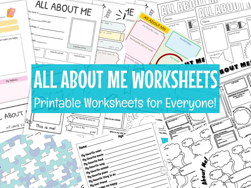 All About Me Printable Worksheets – Fun and Editable Pages for Everyone ...