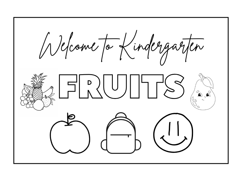 fruits coloring book