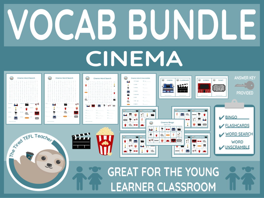 ESL Cinema Vocabulary Bundle