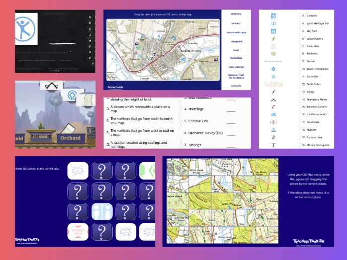 KS2/3 Geography - OS Map Skills: Symbols Activities & Worksheets