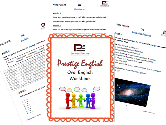 Oral / Speaking / Conversation English Workbooks - FULL BOOK