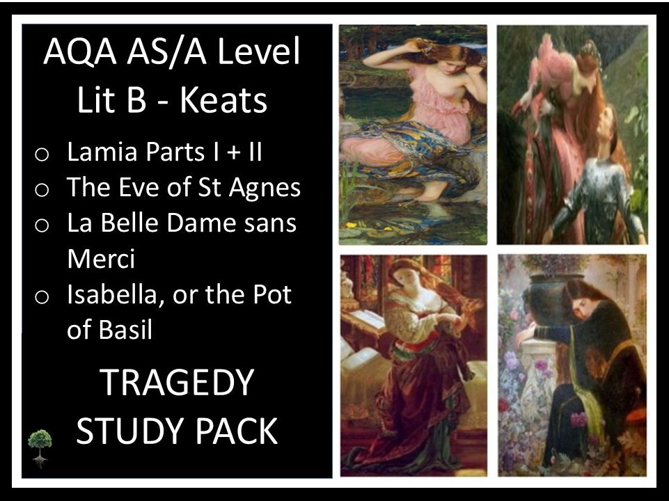 KEATS - LAMIA,  ISABELLA, EVE OF ST AGNES + LA BELLE DAME AS/A LEVEL  STUDY PACK