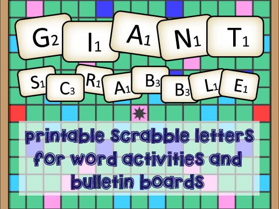 Giant Scrabble Letter!