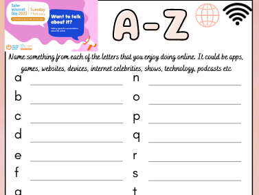 Safer Internet Day A-Z