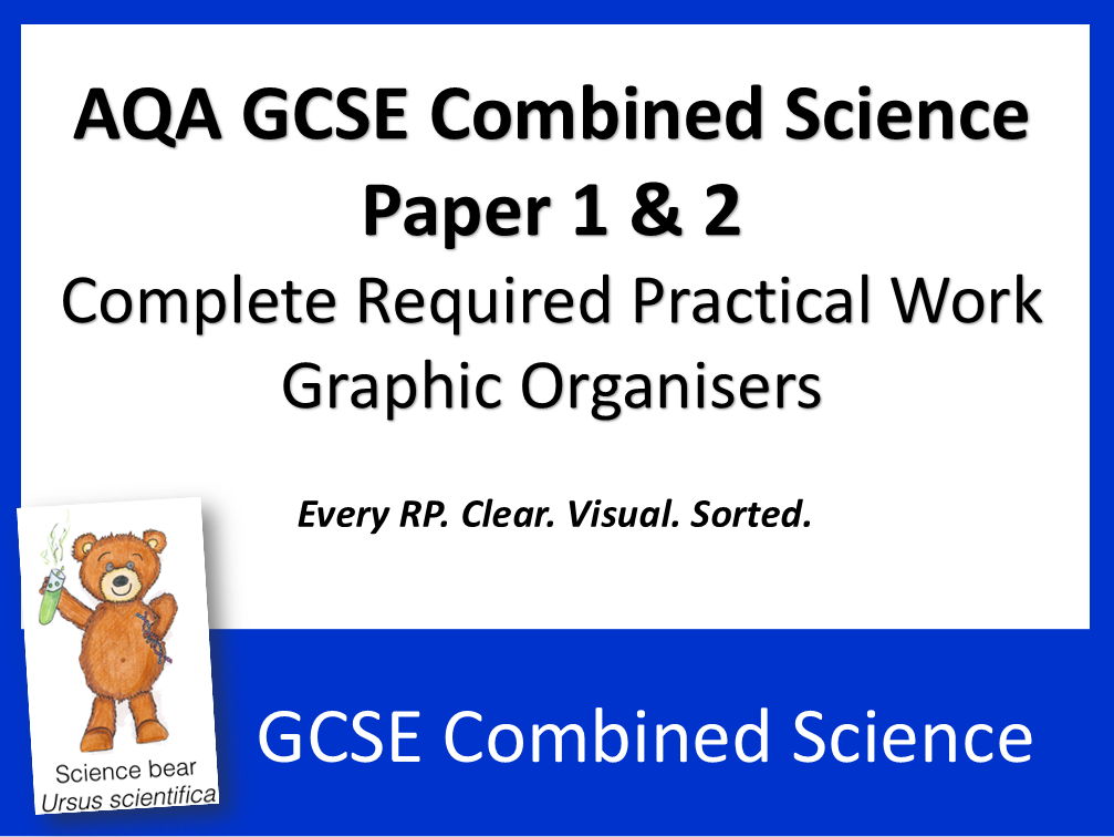 ALL Required Practical Graphic Organisers for AQA GCSE Combined Science BUNDLE