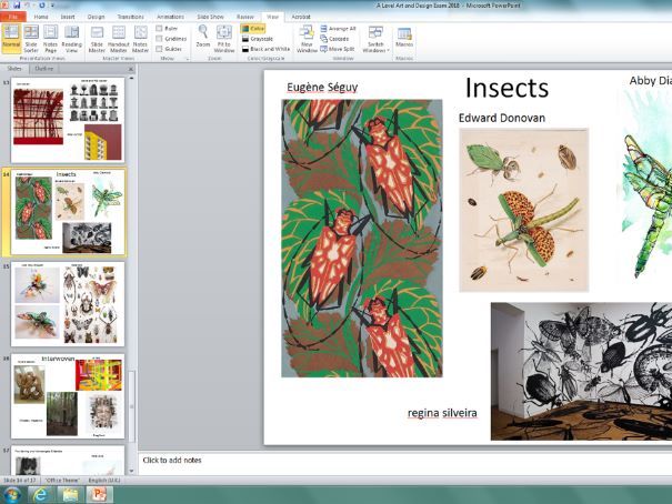 A Level Art & Design Exam AQA 2018 Artists Powerpoint