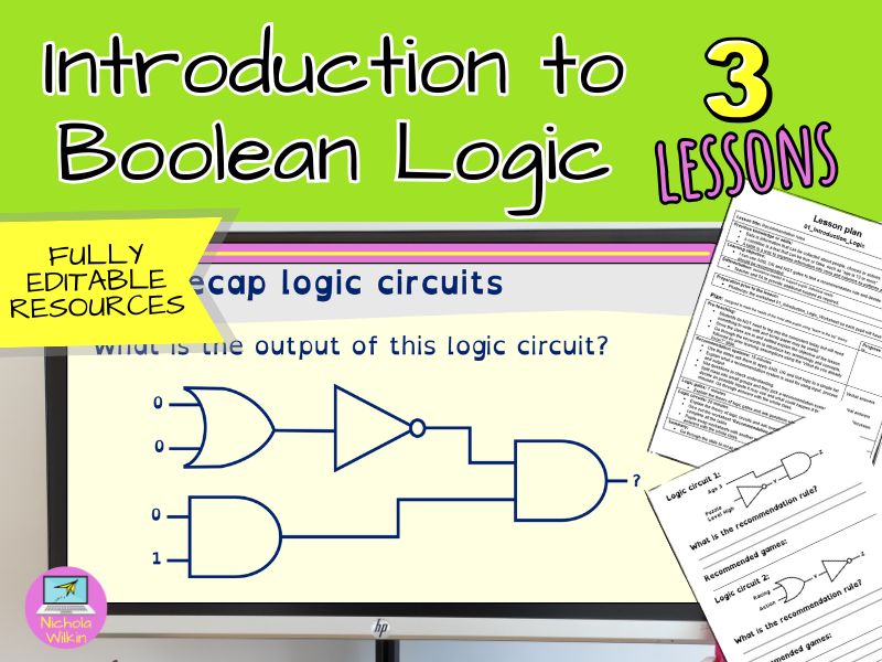Introduction to Boolean logic: AND, OR and NOT logic gates and circuits