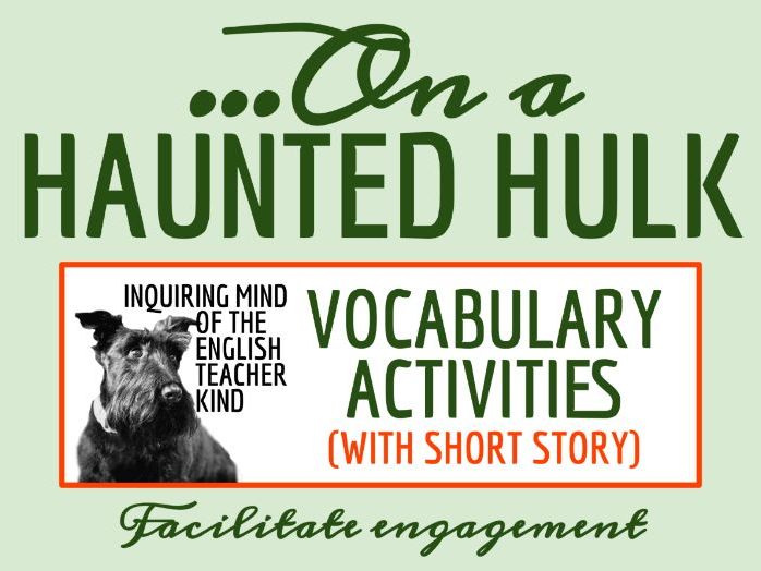 "Christmas Eve on a Haunted Hulk" by Frank Cowper Vocabulary Games | Holiday Fiction | Halloween