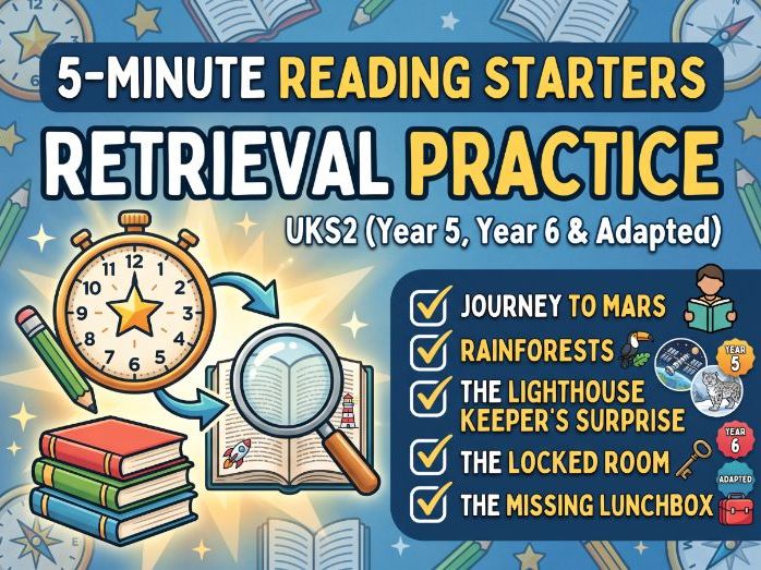 UKS2 5 minute Reading Starters - 1 week (2)
