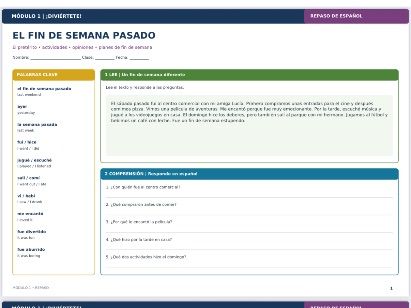 El fin de semana pasado | Spanish Preterite Tense & Weekend Activities Revision | KS3 / GCSE