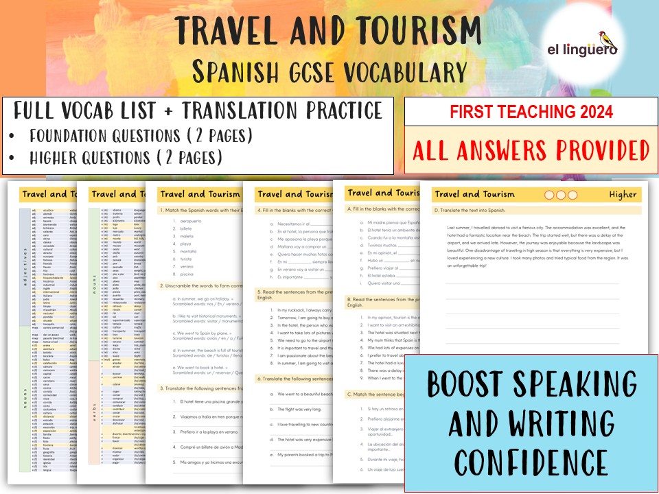 GCSE Spanish Revision: Travel and Tourism