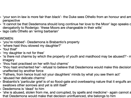 othello racism quotes