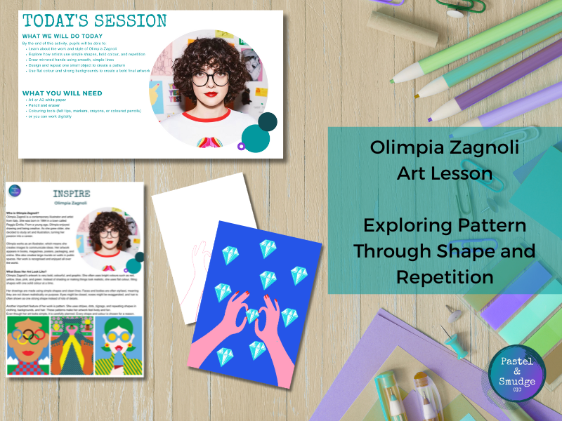KS2 & KS3 Olimpia Zagnoli Repeated Pattern and Illustration Lesson